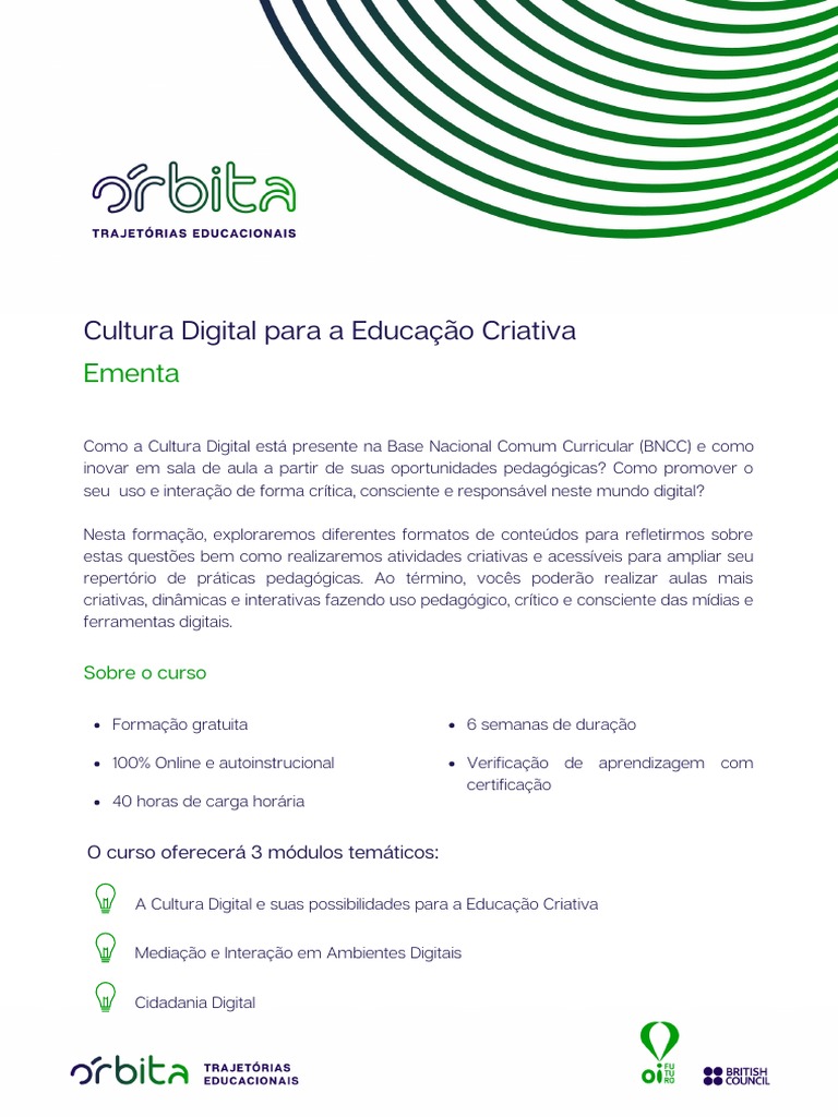Atividades de Cultura Digital no Ensino Médio | PDF | Pedagogia ...