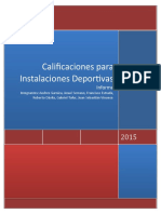 Claificacion de Instalaciones Deportivas