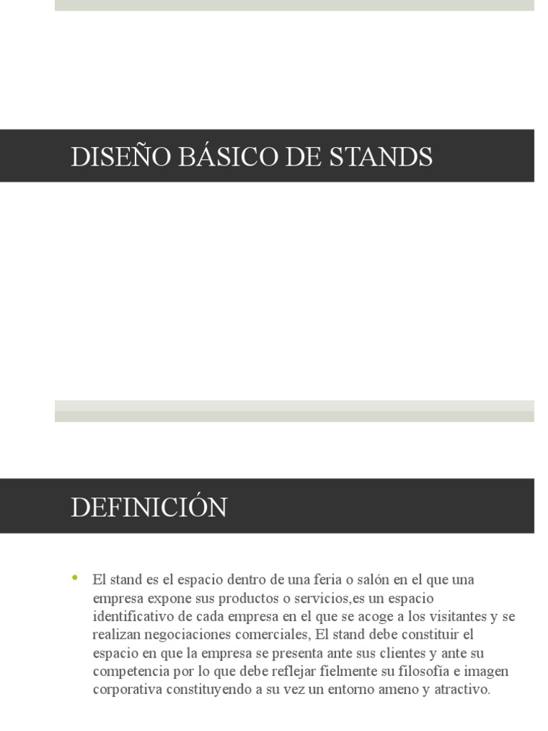Diseño y Tipos de Stands Efectivos | PDF | Diseño