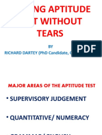 Passing Aptitude Test Without Tears