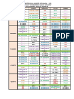 Horario Escolar Del Nivel Secundaria - 2022