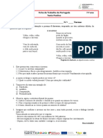 Ficha de Trabalho-7.º F Texto Poético