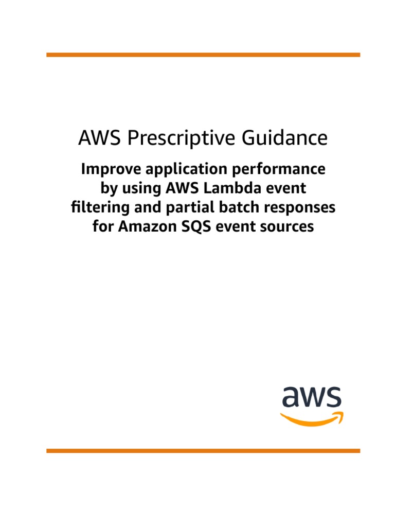 Lambda Event Filtering Partial Batch Responses For Sqs PDF PDF