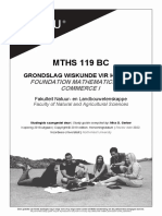 Study Guide - MTHS119VMBC2023