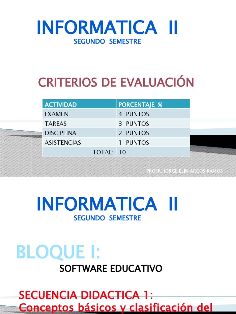 Informatica Ii | PDF | Software | Programación de computadoras