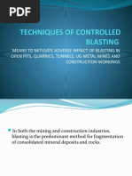 Controlled Blasting Techniques Overview | PDF