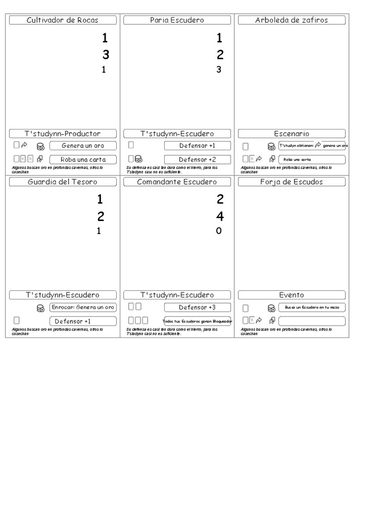 A Simple TCG Template PDF
