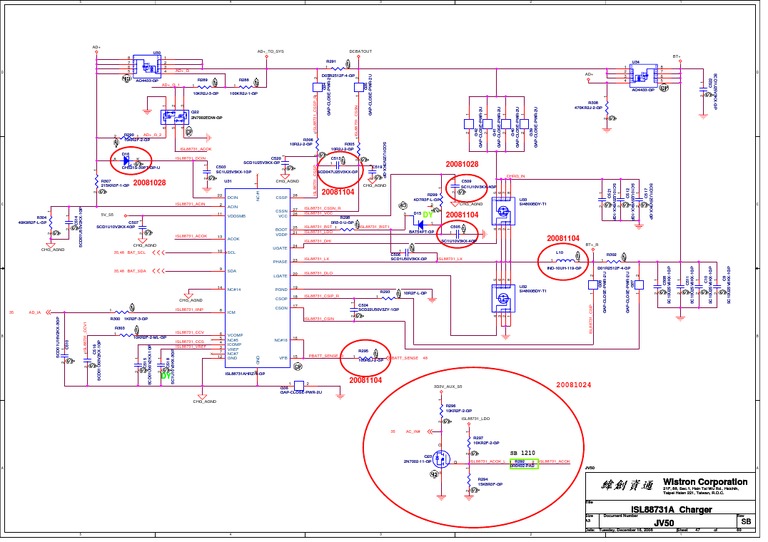 ISL88731A Charger Schematic Overview | PDF