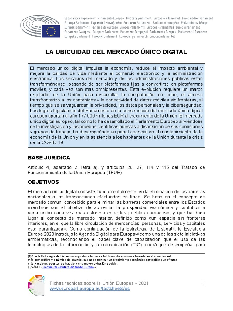 La Ubicuidad Del Mercado Único Digital | PDF | Inteligencia artificial ...