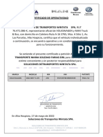 Certificado Operatividad RWLJ-52