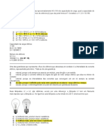 Formativa de Fisica - ELETRICIDADE