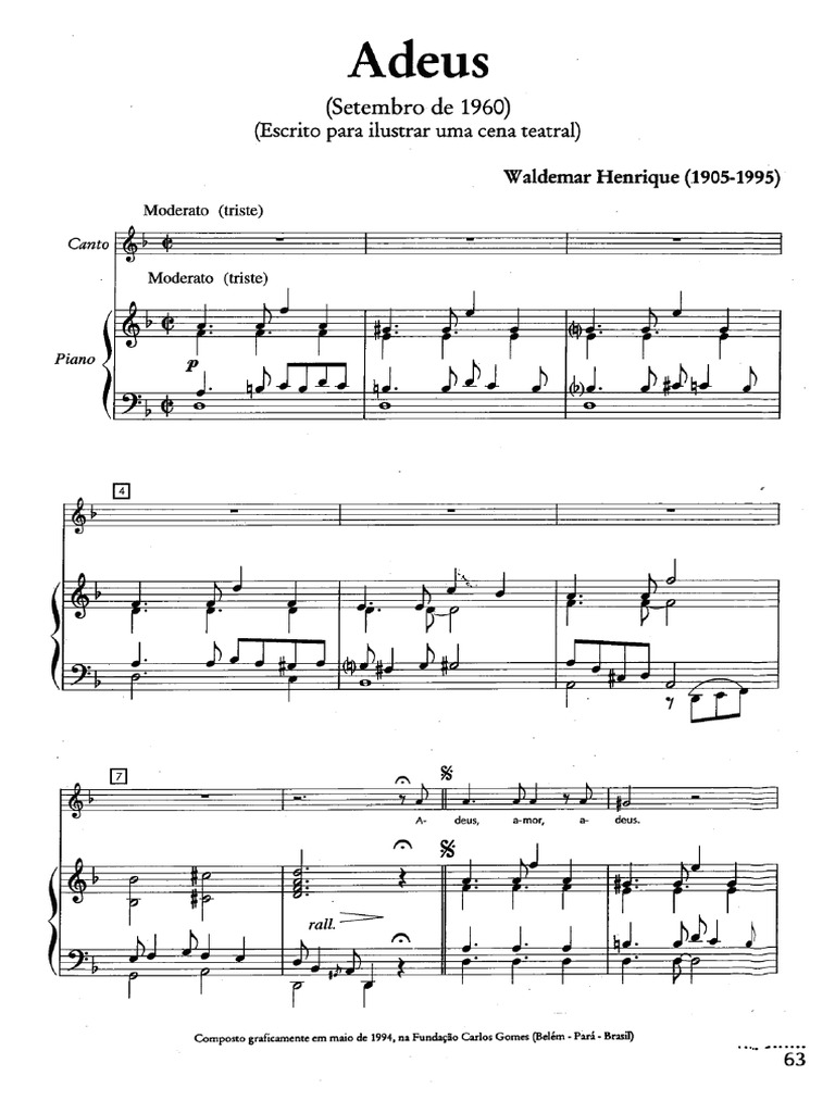 Adeus W.Henrique | PDF