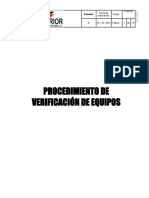 P-ME-001 VERIFICACION DE EQUIPOS - Feb2010