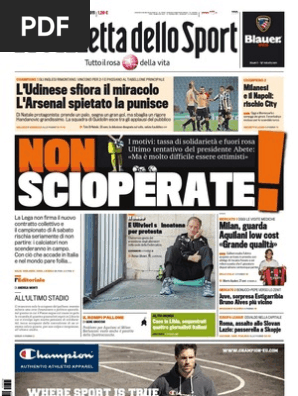 Gazzetta Dello Sport Du 2 Août 1978 – Rivera, Vicenza, GP Monza F1 – Original