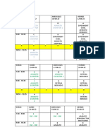 Horario Iii Bimestre