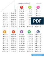 Aide Devoirs Tables Addition