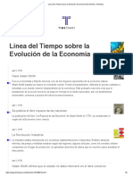 Linea Del Tiempo Sobre La Evolución de La Economia Timeline - Timetoas