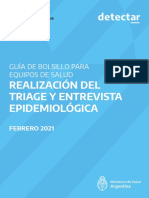 Guía de triage y entrevista epidemiológica DetectAR