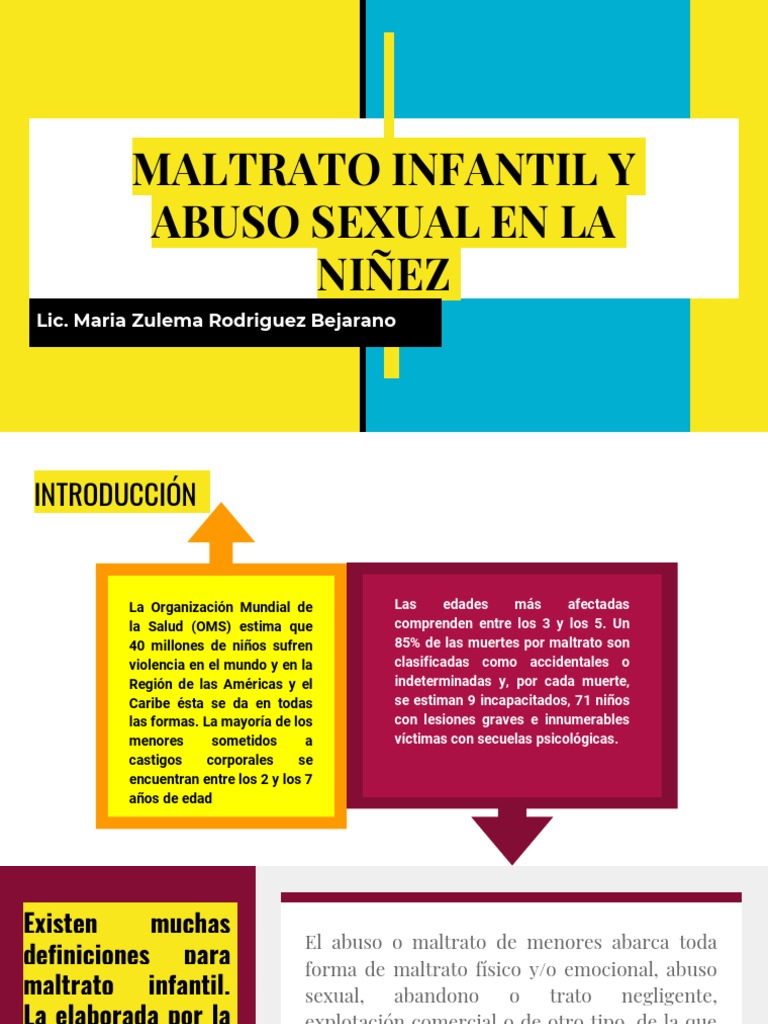 Maltrato Infantil y Abuso Sexual | PDF | Abuso infantil | Abuso sexual