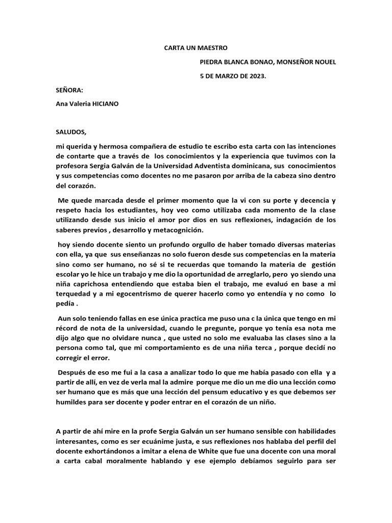 Reflexiones sobre la Docencia y Vocación | PDF | Amor