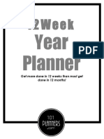 12 Weeks Print Planner