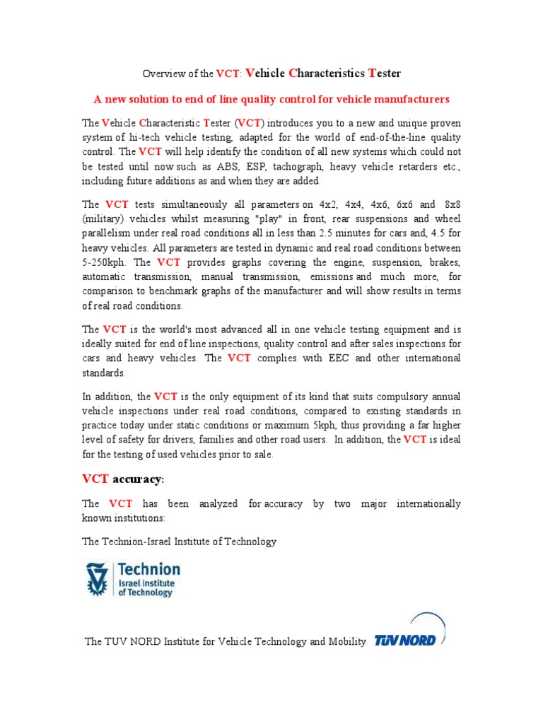 Vehicle Quality Control Revolution | PDF