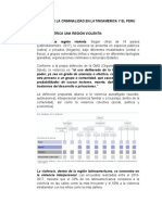 El Problema de La Criminalidad en Latinoamerica y El Perú