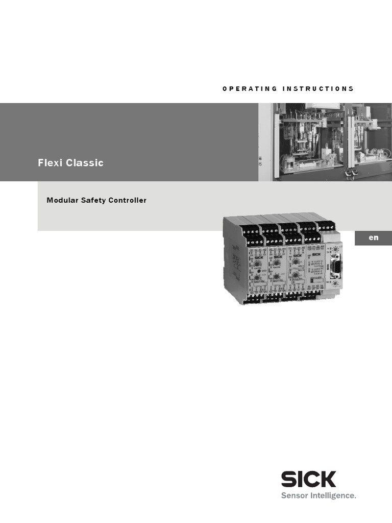 Operating Instructions Flexi Classic Modular Safety Controller en Im0019092 PDF PDF Safety