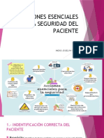 Acciones Esenciales para La Seguridad Del Paciente