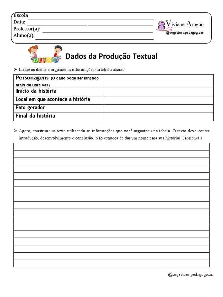 Dados Da Produção Textual | PDF