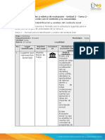 Anexo 1 - Tarea 2 - Identificación y Análisis Del Contexto Local INCLUSION SOCIAL