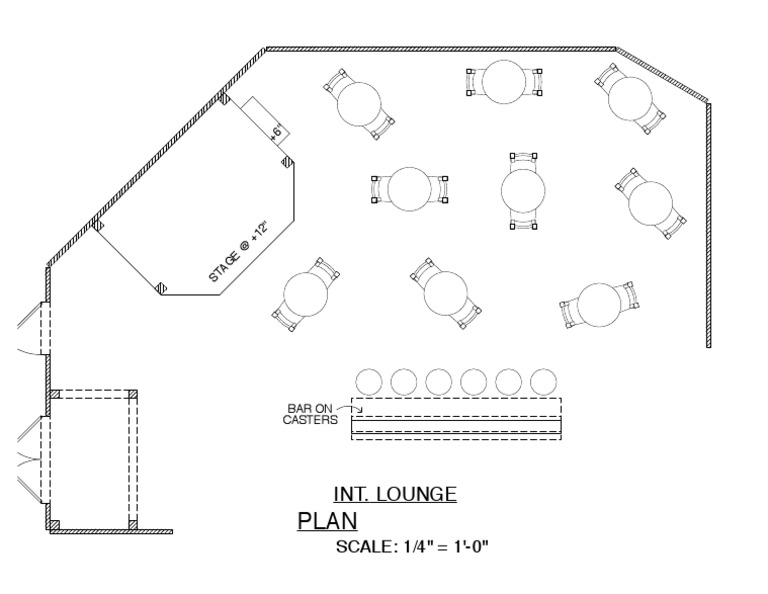 Int. Lounge: SCALE: 1/4