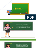 Lesson 12 Syntax