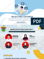 Kelompok 1C - PPT - Selecting Criteria PDF