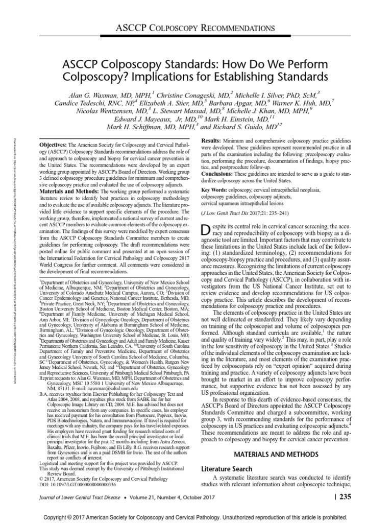 ASCCP_Colposcopy_Standards__How_Do_We_Perform.5 PDF Medical