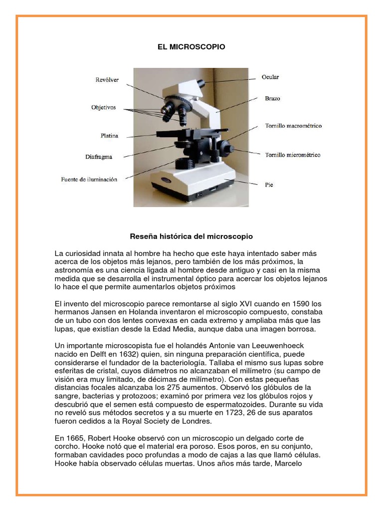 elmicroscopio-140114003238-phpapp02 | PDF | Microscopio | Óptica