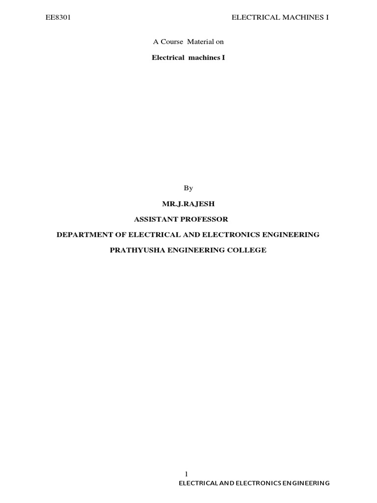 Electrical Machine Pdf Download Free Pdf Transformer