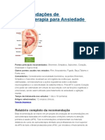 Recomendações de Auriculoterapia para Ansiedade