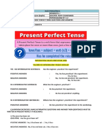 1.2 3ero D INGLES - PRESENT PERFECT QUESTION CLASS LOURDES R.C