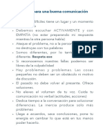 Consejos para Una Buena Comunicación PDF