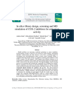 In Silico Library Design - Screening and MD Simulation of COX-2 Inhibitors For Anticancer Activity