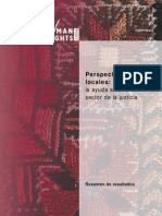 Perspectivas Locales: La Ayuda Exterior Al Sector de La Justicia