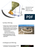 Geotechnical Aspects of Mine Design