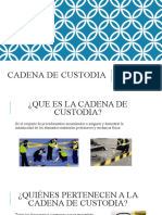 CADENA DE CUSTODIA Presentacion Forense