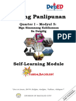 Araling Panlipunan: Self-Learning Module