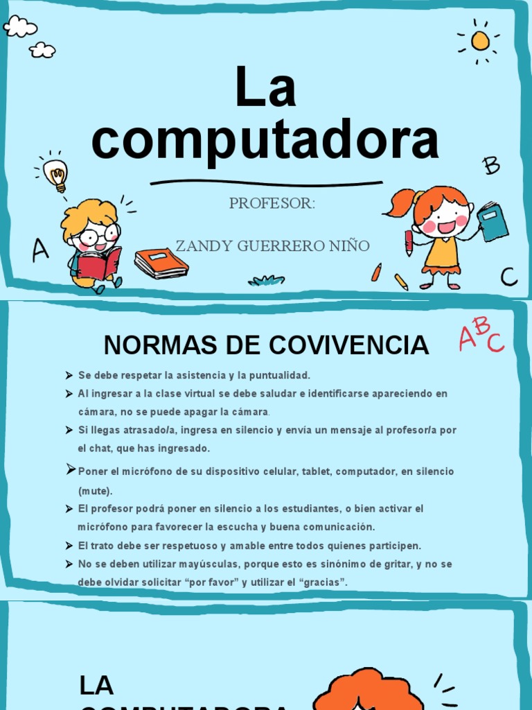 La Computadora y Normas de Convivencia | PDF