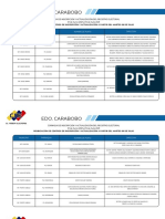 Reubicación centros registro electoral Carabobo 2021