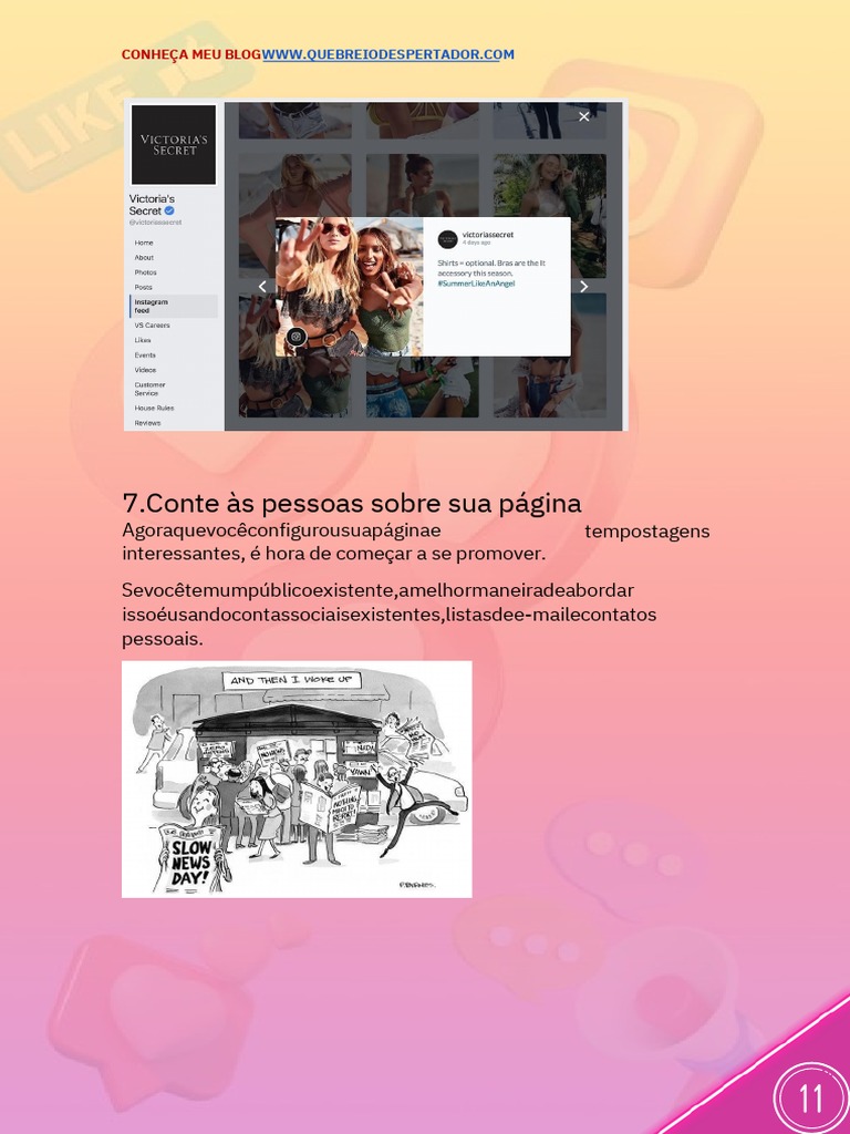 Dicas de Marketing para Instagram | PDF | Hashtag | Blog