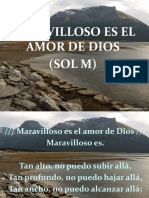 Maravilloso Es El Amor de Dios (Sol M)