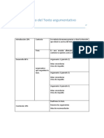 Estructura Del Producto Académico - Texto Argumentativo Enero 2022